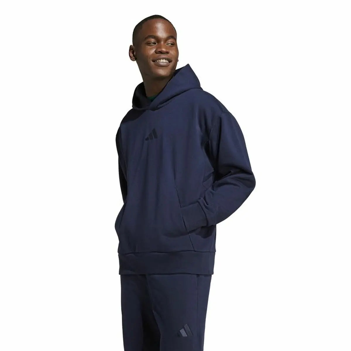 Men’s Hoodie Adidas All Szn Fleece Hoodie Blue XL-5