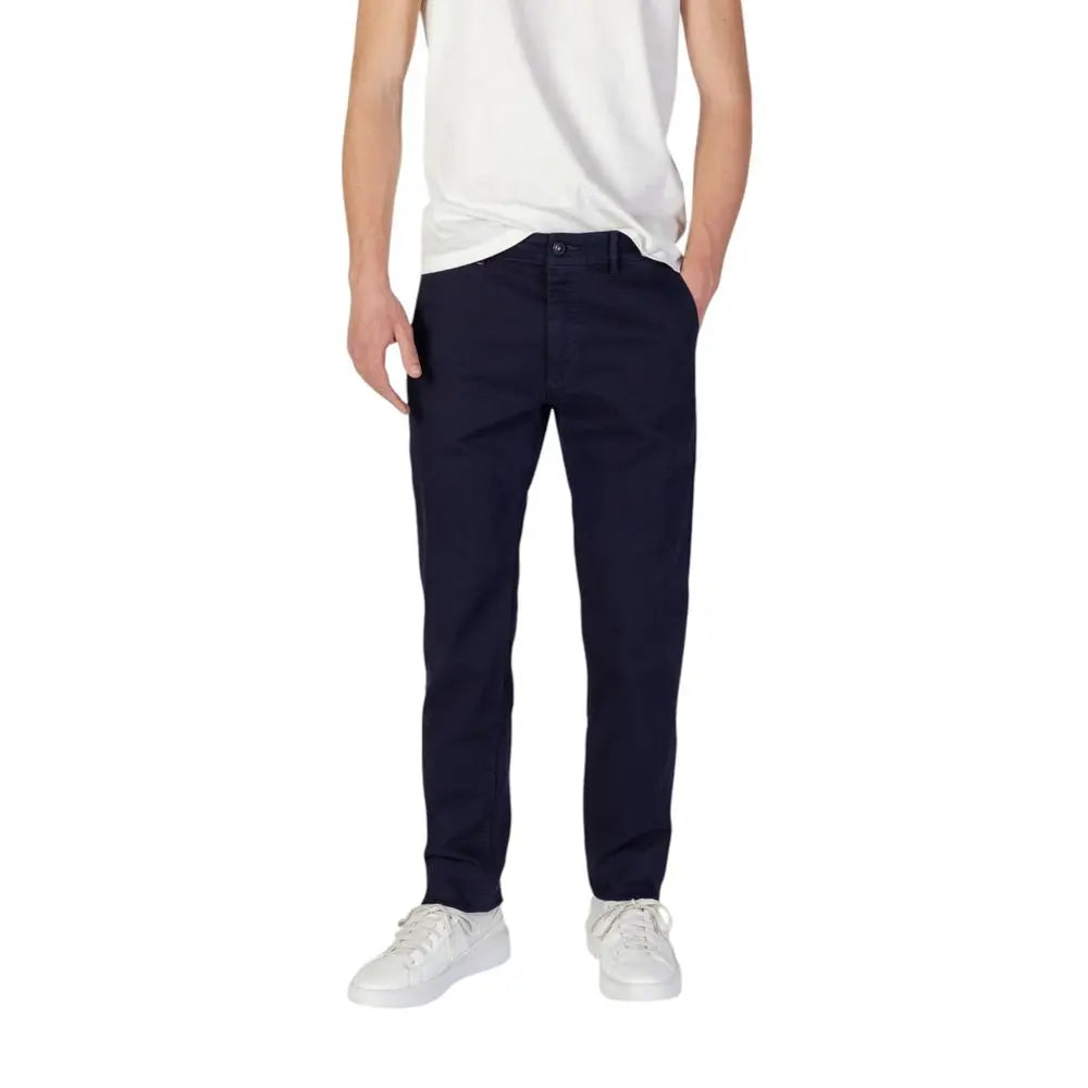 Hugo Boss Dunkelblaue Baumwoll-Chinos mit schmaler Passform Hugo Boss