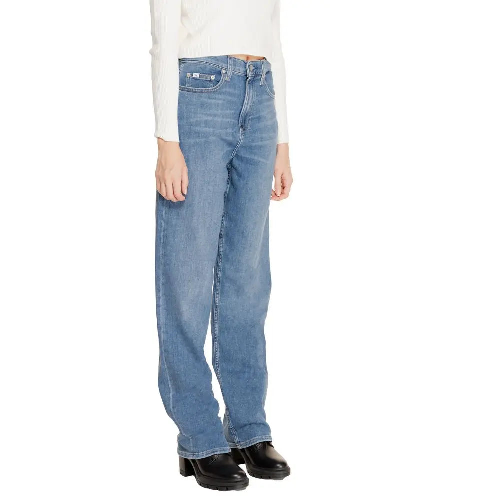 Calvin Klein Jeans Blaue Baumwoll-Jeans mit Relaxed Fit Calvin Klein Jeans