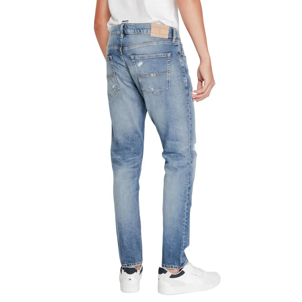 Tommy Hilfiger Jeans Schmale Jeans aus blauem Baumwoll-Mix Tommy Hilfiger Jeans