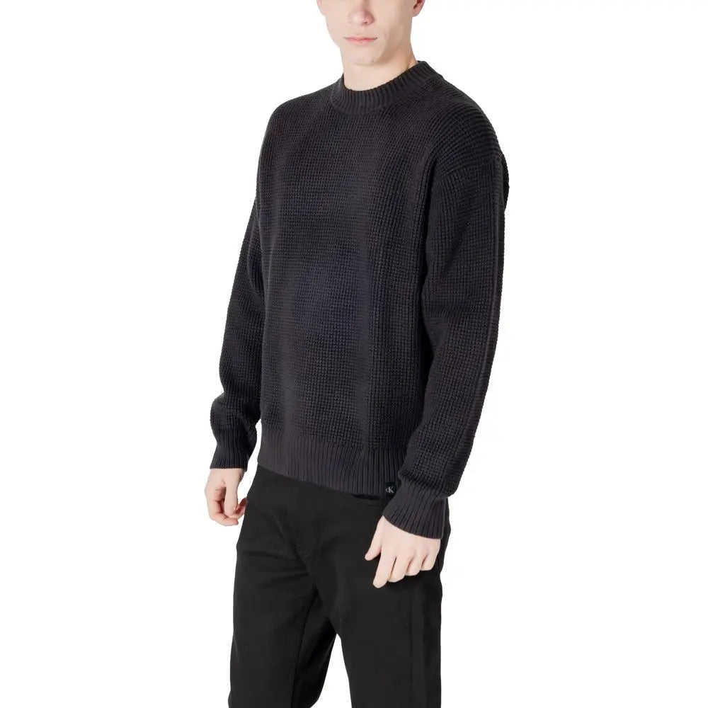 Calvin Klein Jeans Schwarzer Pullover aus Bio-Baumwolle Calvin Klein Jeans