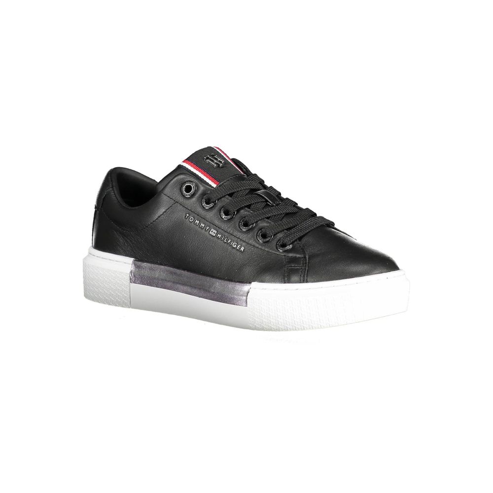 Tommy Hilfiger Schwarzer Baumwoll-Sneaker
