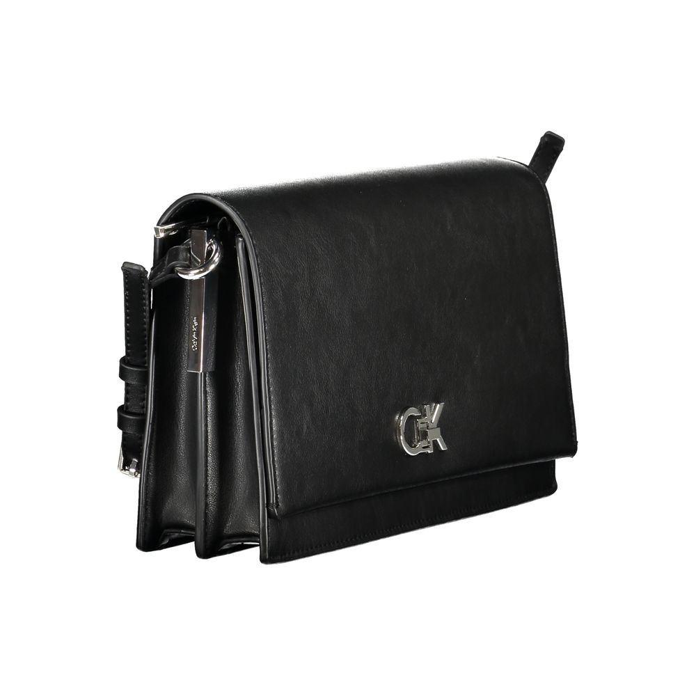 Calvin Klein Schwarze Polyester-Handtasche