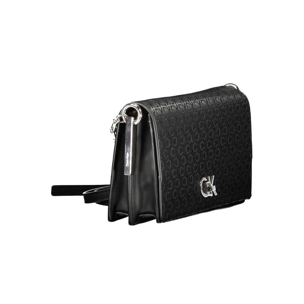 Calvin Klein Schwarze Polyester-Handtasche