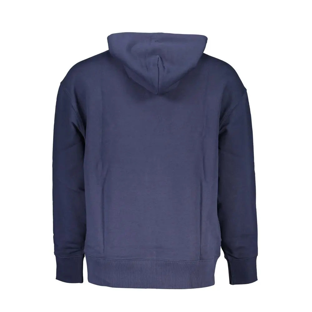 Tommy Hilfiger Blauer Baumwollpullover für Männer mit Kapuze Tommy Hilfiger
