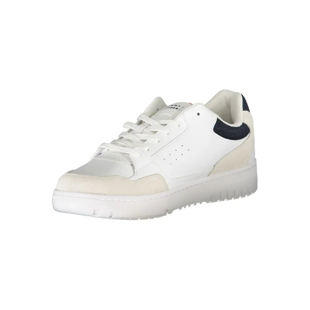 Tommy Hilfiger Weißes Leder Herren Sneaker Tommy Hilfiger