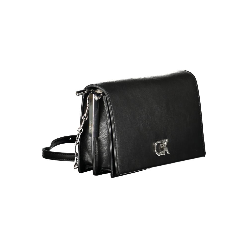 Calvin Klein Schwarze Polyester Handtasche