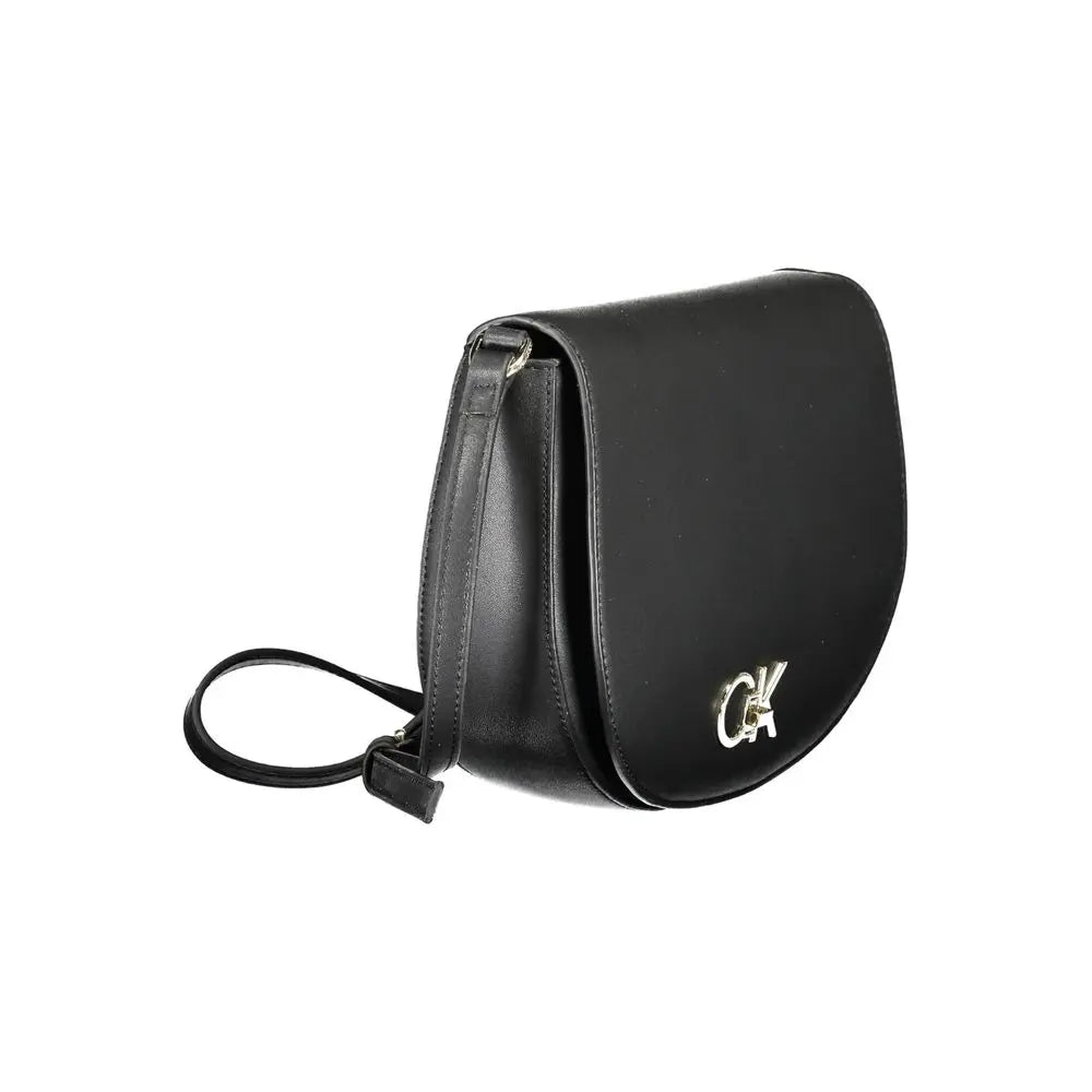 Calvin Klein Schwarze Polyester Handtasche Calvin Klein