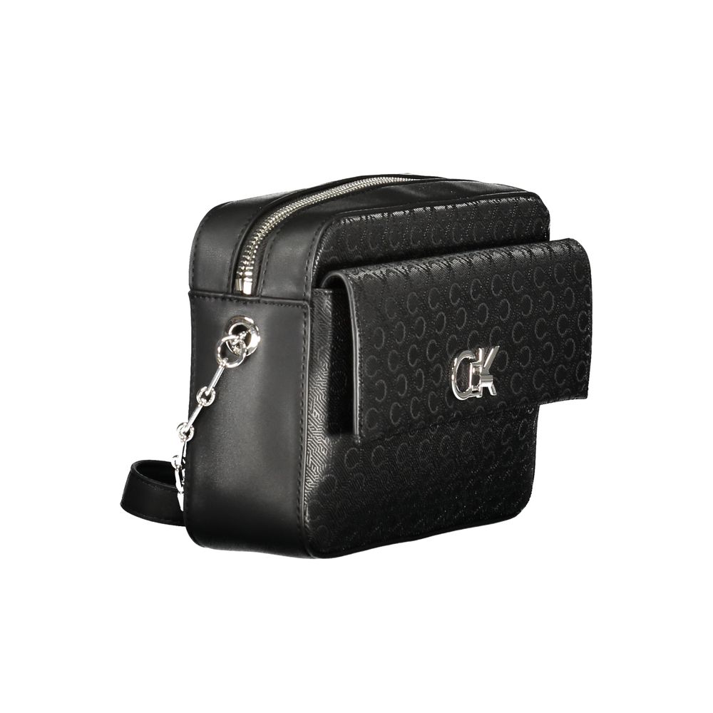 Calvin Klein Schwarze Polyester Handtasche