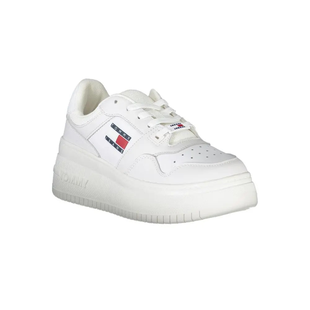 Tommy Hilfiger Sneaker aus weißem Polyester Tommy Hilfiger
