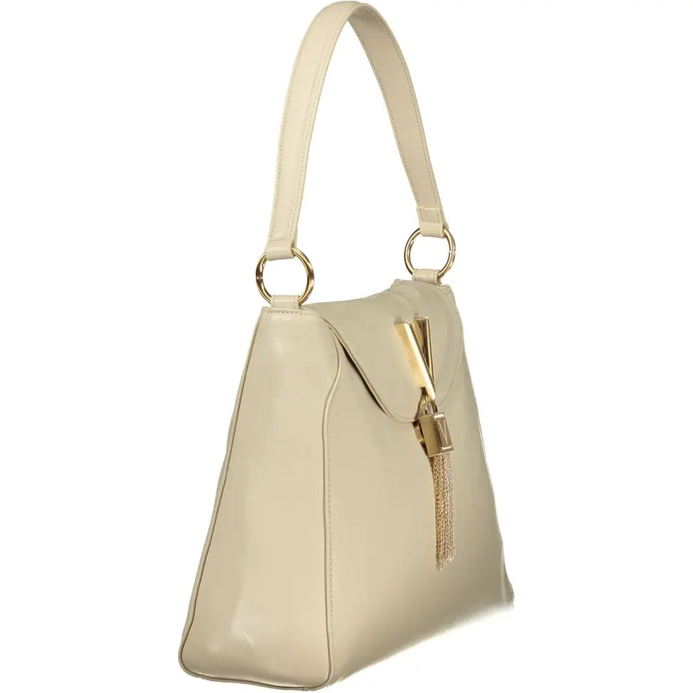 Mario Valentino Beigefarbene Polyethylen-Handtasche Mario Valentino