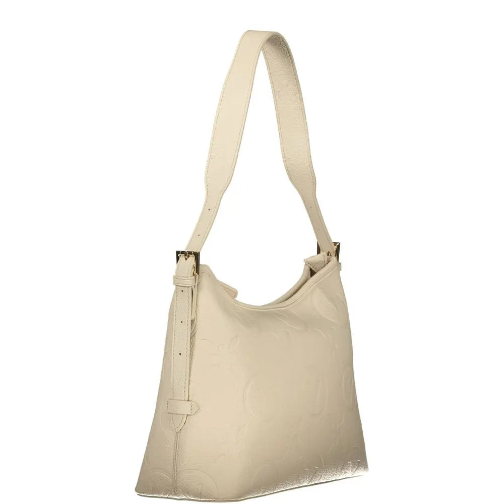 Mario Valentino Beigefarbene Polyethylen-Handtasche Mario Valentino