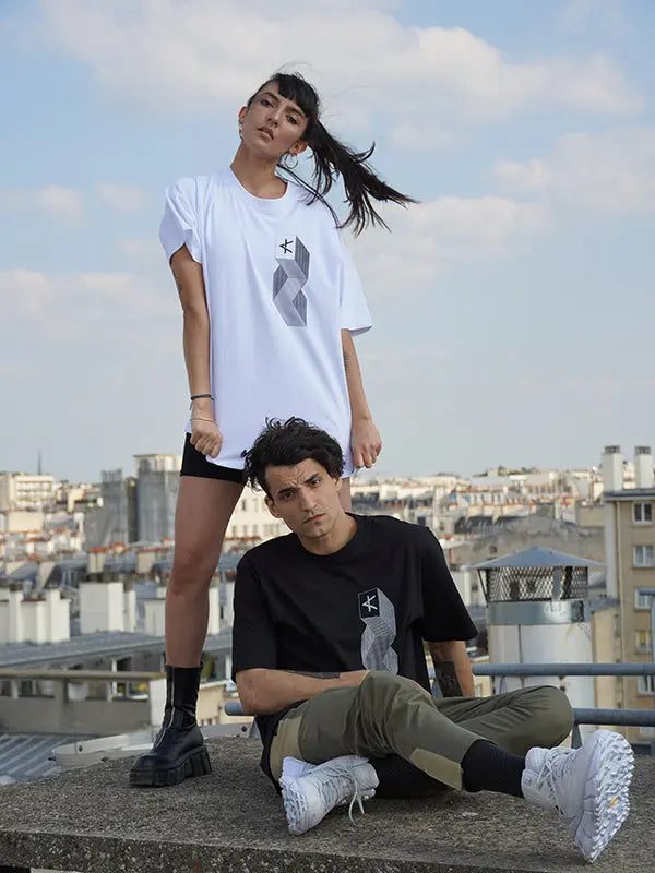 T-Shirt Dekki - Black Kanten