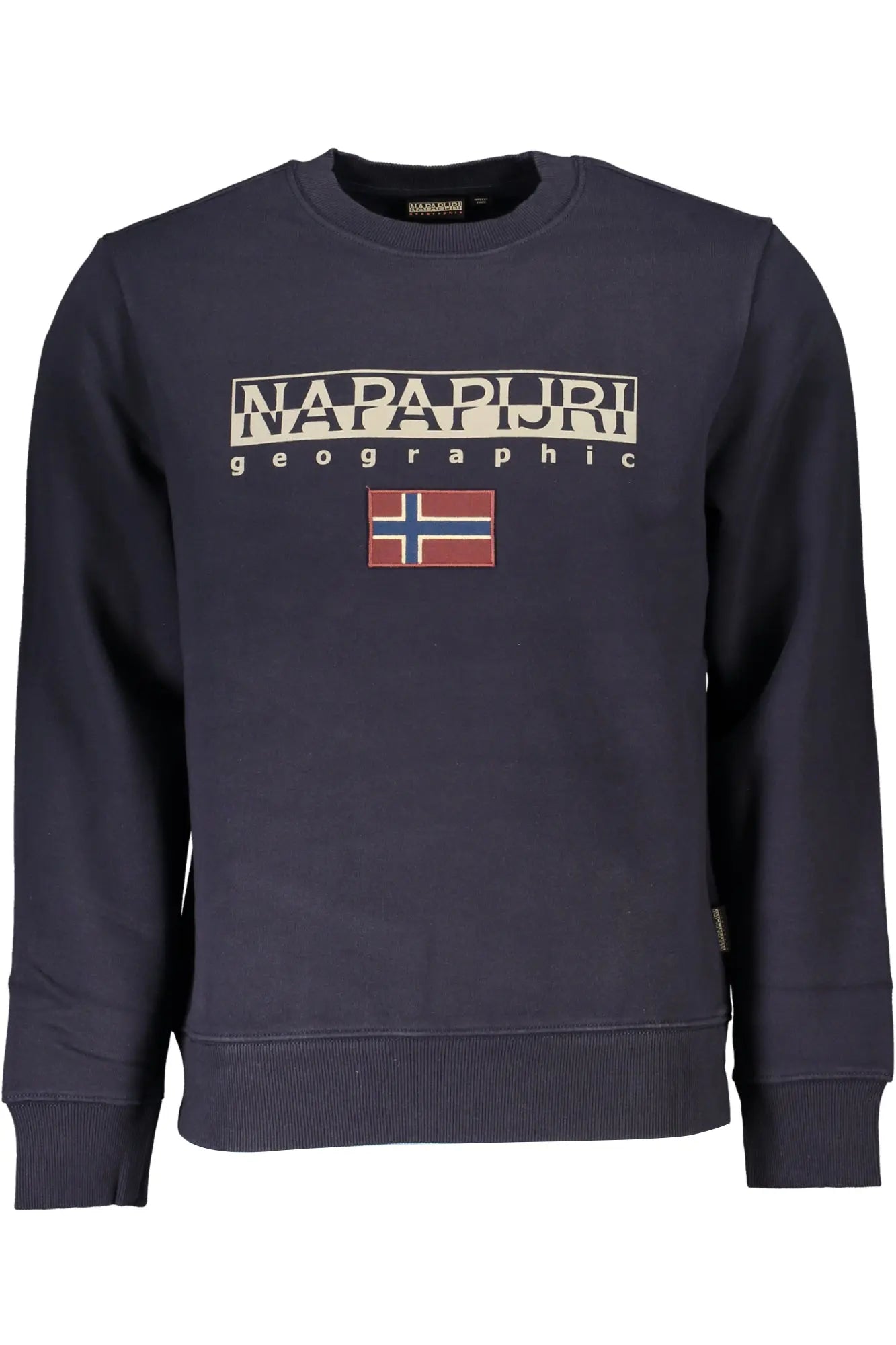 NAPAPIJRI MEN'S BLUE ZIPLESS SWEATSHIRT NAPAPIJRI