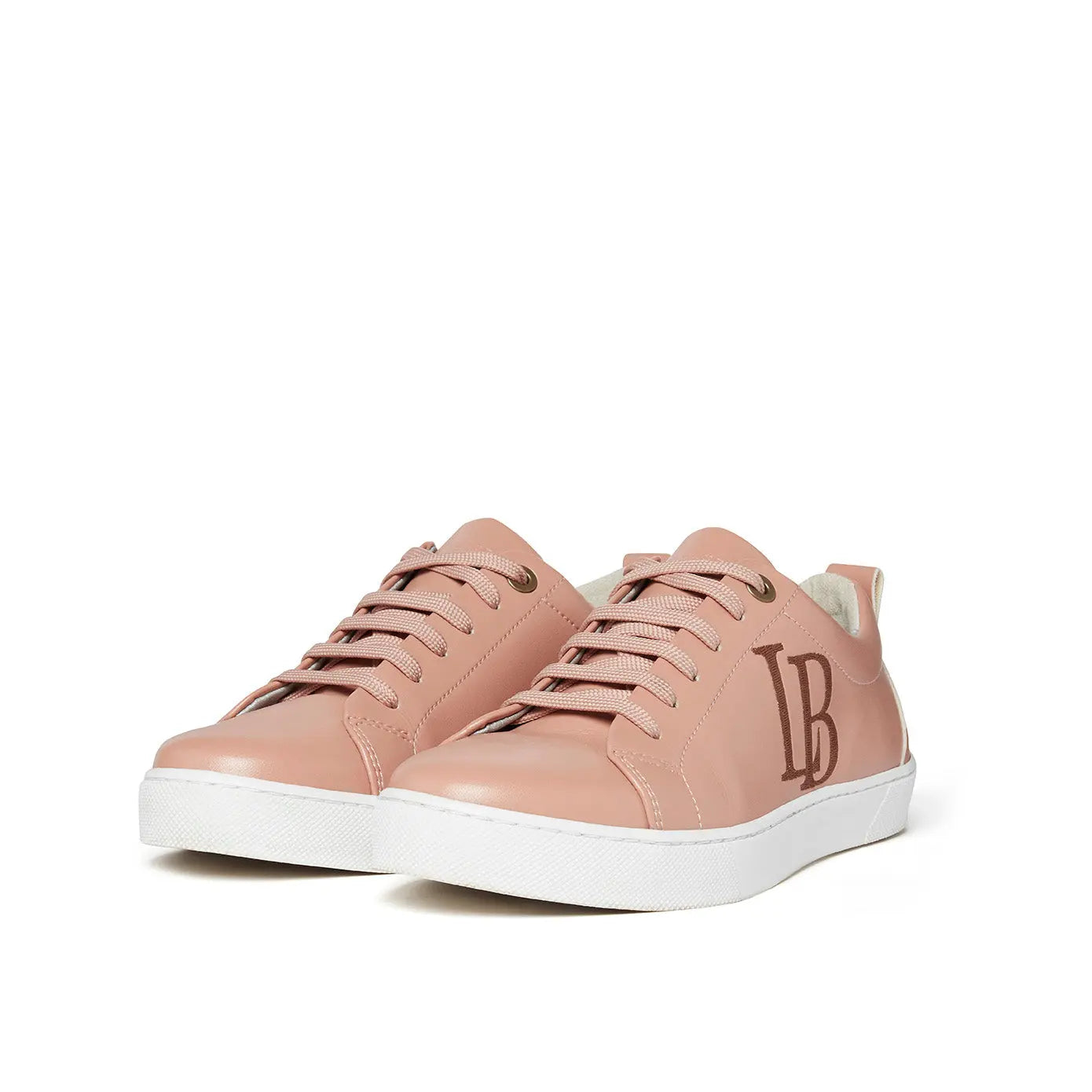 LB Nude Apple Leather aSneakers for Women-1