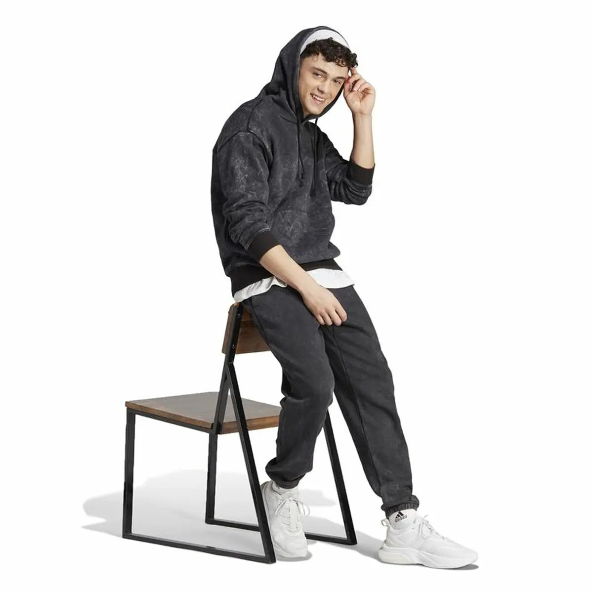 Men’s Hoodie Adidas IJ6929 Black-3