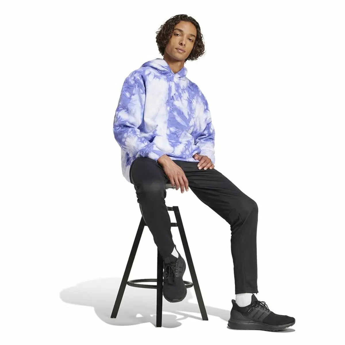 Men’s Hoodie Adidas All Szn Fleece Wash Hoodie Blue XS-3