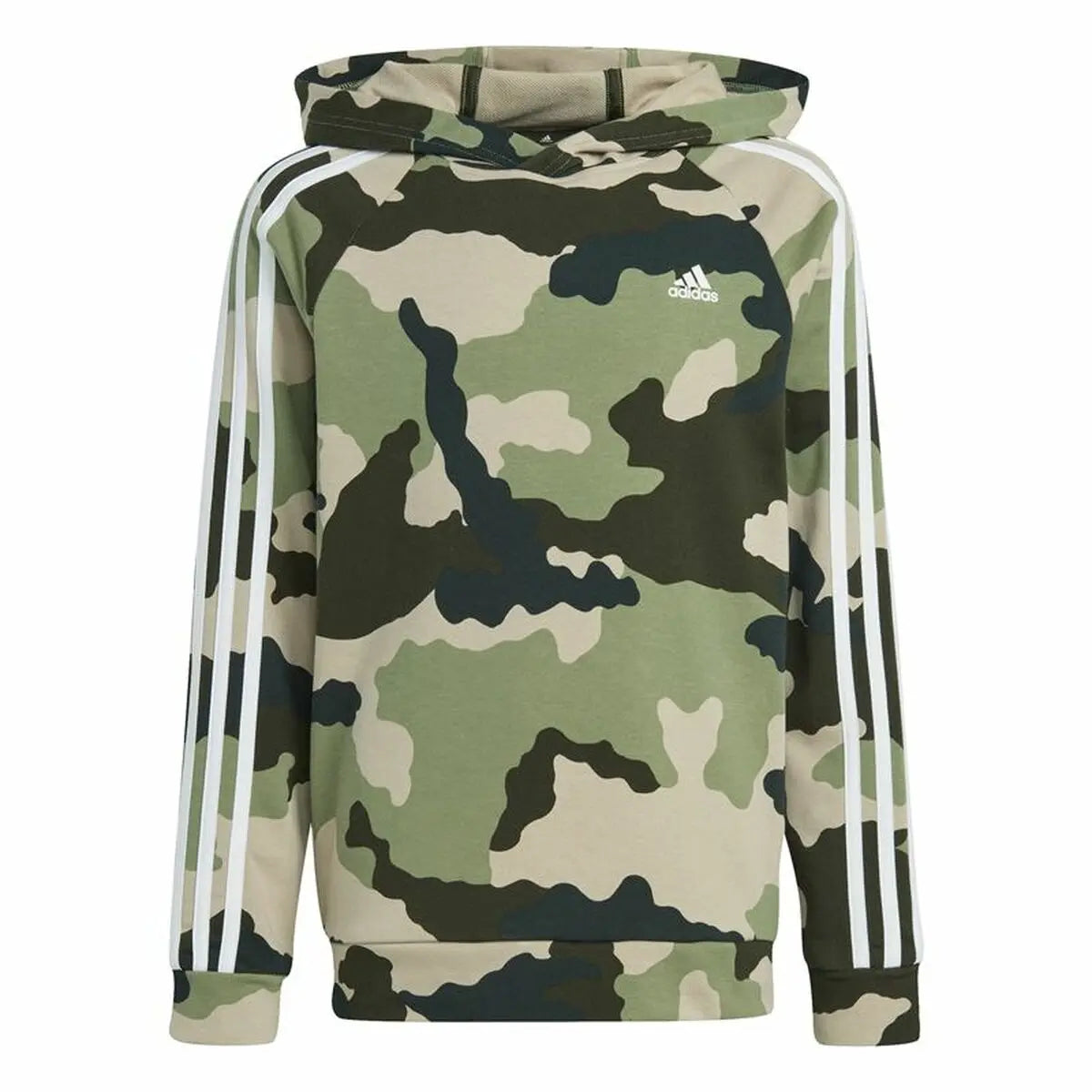 Unisex Hoodie Adidas Essentials Multicolour Camouflage-0