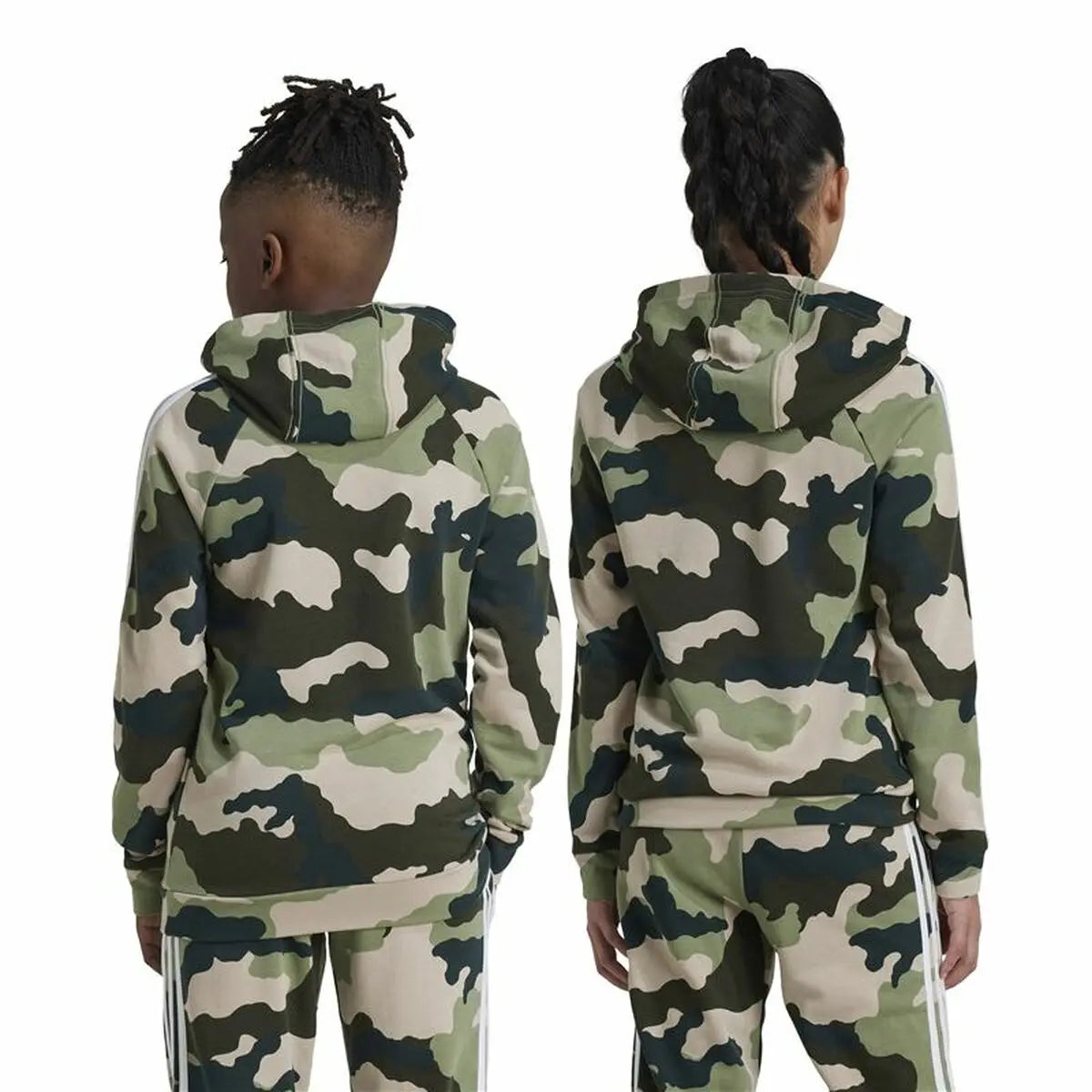 Unisex Hoodie Adidas Essentials Multicolour Camouflage-2