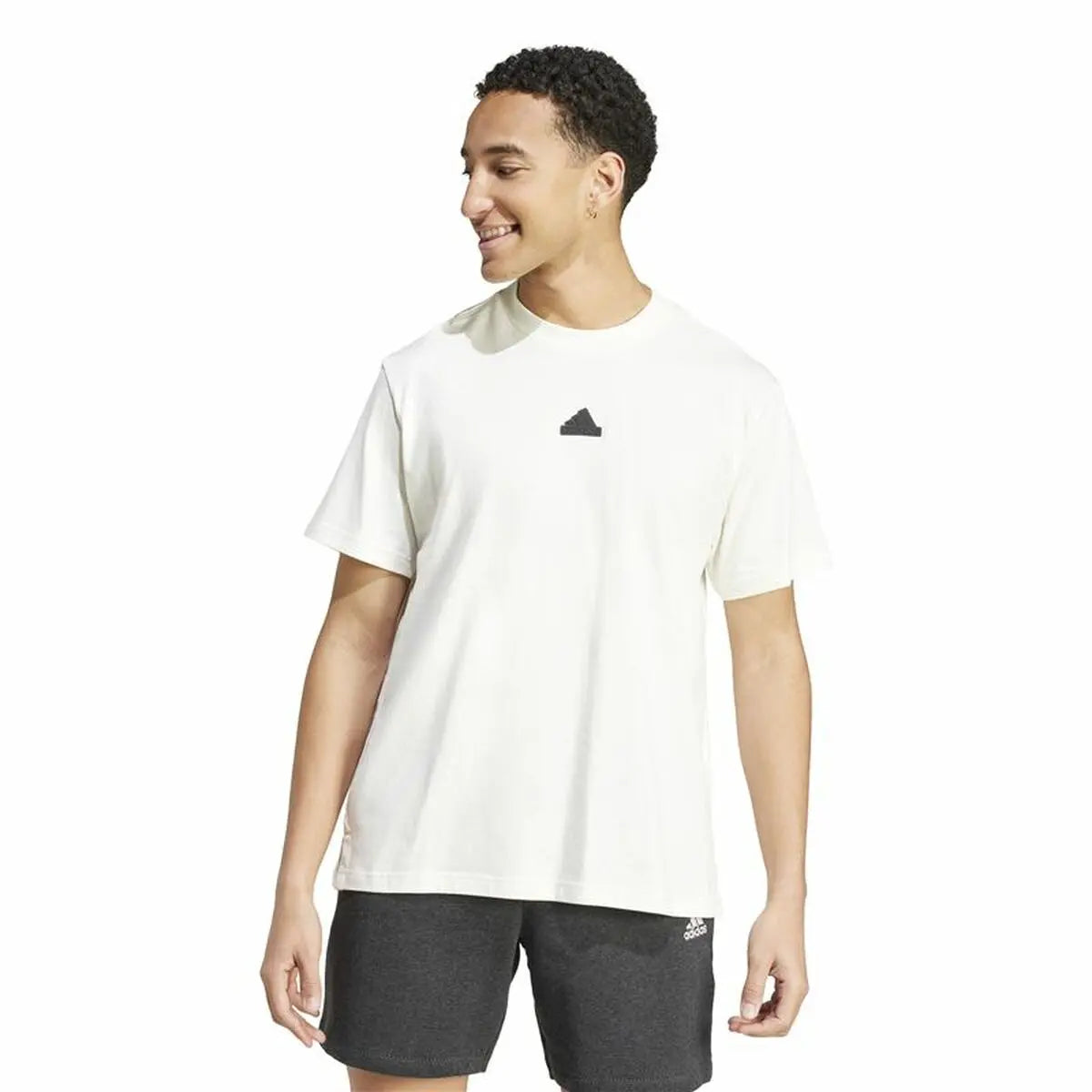 Men’s Short Sleeve T-Shirt Adidas Brand Love White Adidas