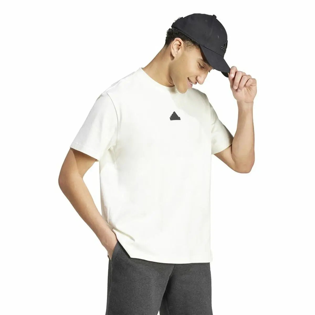 Men’s Short Sleeve T-Shirt Adidas Brand Love White Adidas