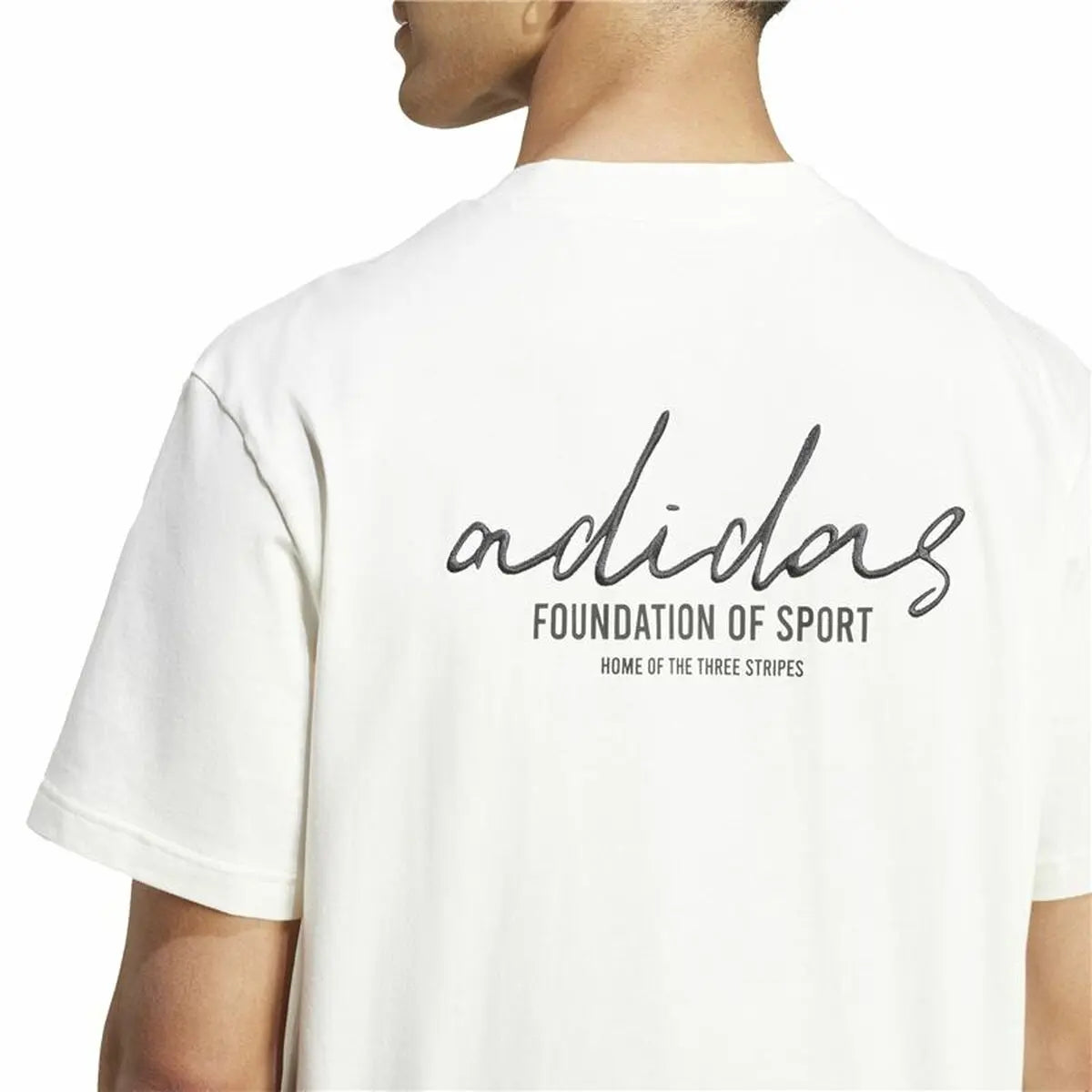 Men’s Short Sleeve T-Shirt Adidas Brand Love White Adidas