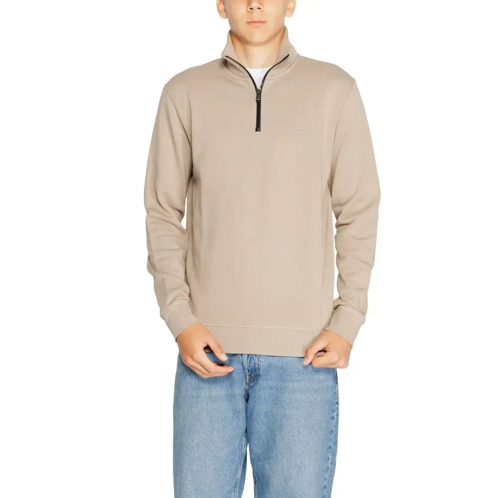 Hugo Boss Braunes Baumwoll-Sweatshirt Hugo Boss