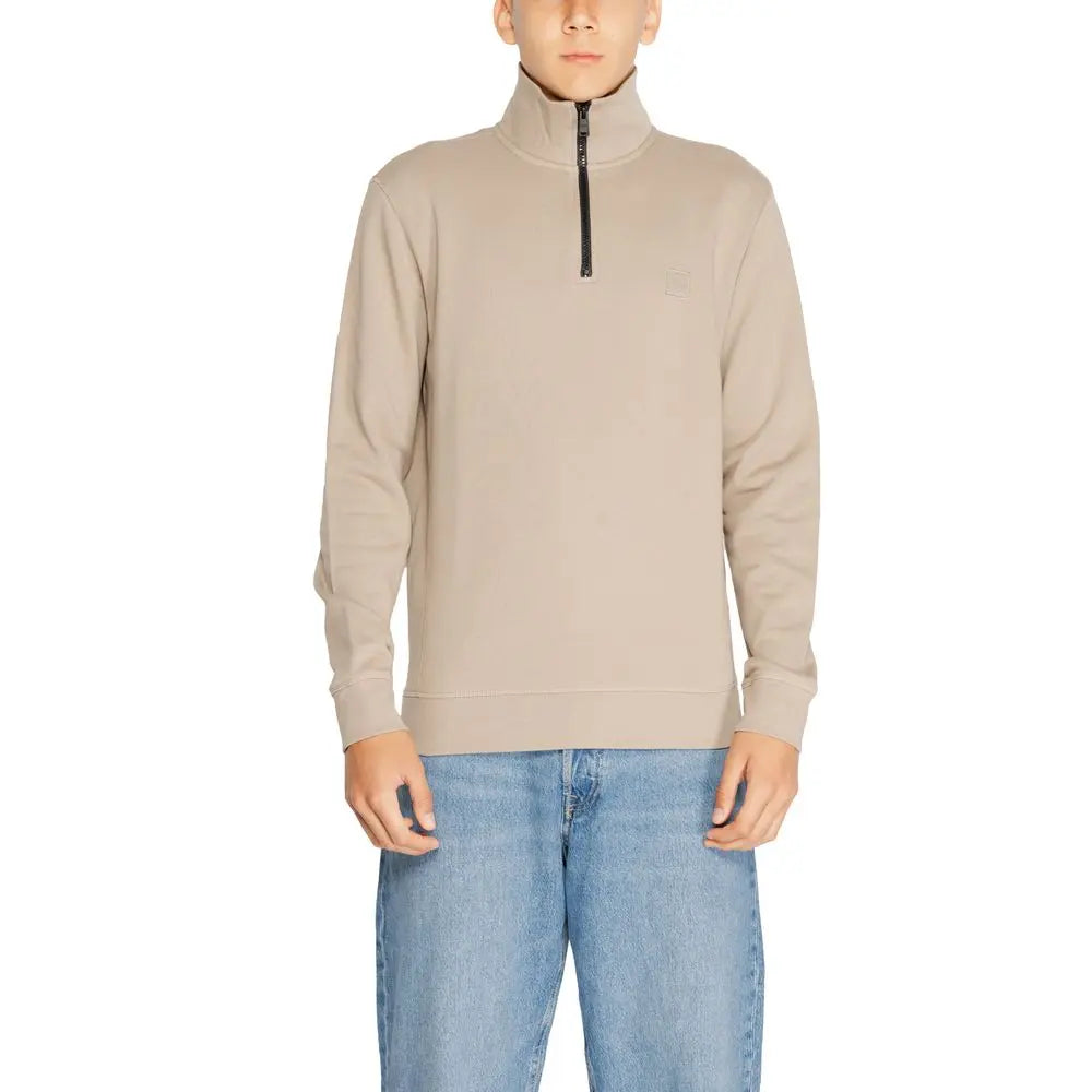 Hugo Boss Braunes Baumwoll-Sweatshirt Hugo Boss