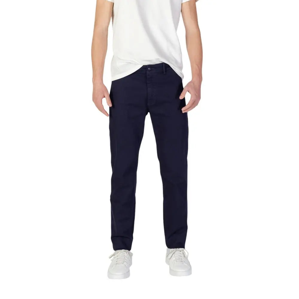 Hugo Boss Dunkelblaue Baumwoll-Chinos mit schmaler Passform Hugo Boss