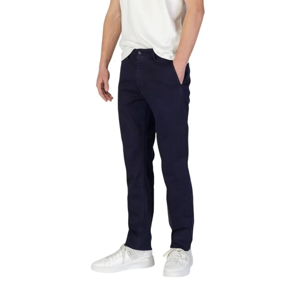 Hugo Boss Dunkelblaue Baumwoll-Chinos mit schmaler Passform Hugo Boss