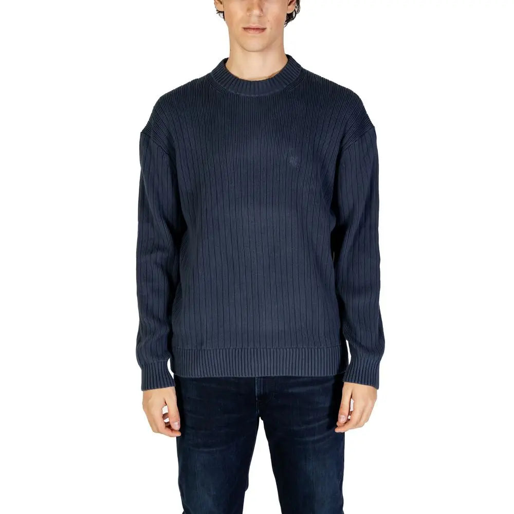 Calvin Klein Jeans Blauer Baumwollpullover Calvin Klein Jeans
