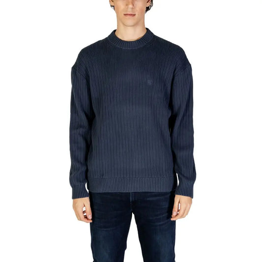 Calvin Klein Jeans Blauer Baumwollpullover Calvin Klein Jeans