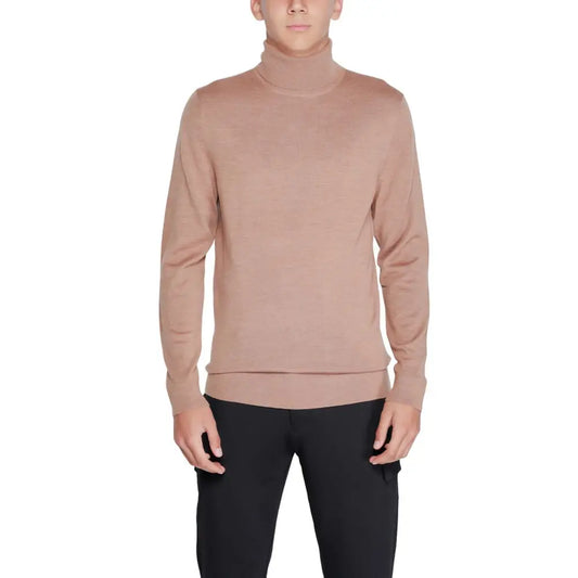 Calvin Klein Rollkragenpullover aus Wolle in Beige Calvin Klein