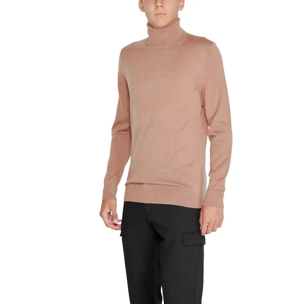 Calvin Klein Rollkragenpullover aus Wolle in Beige Calvin Klein