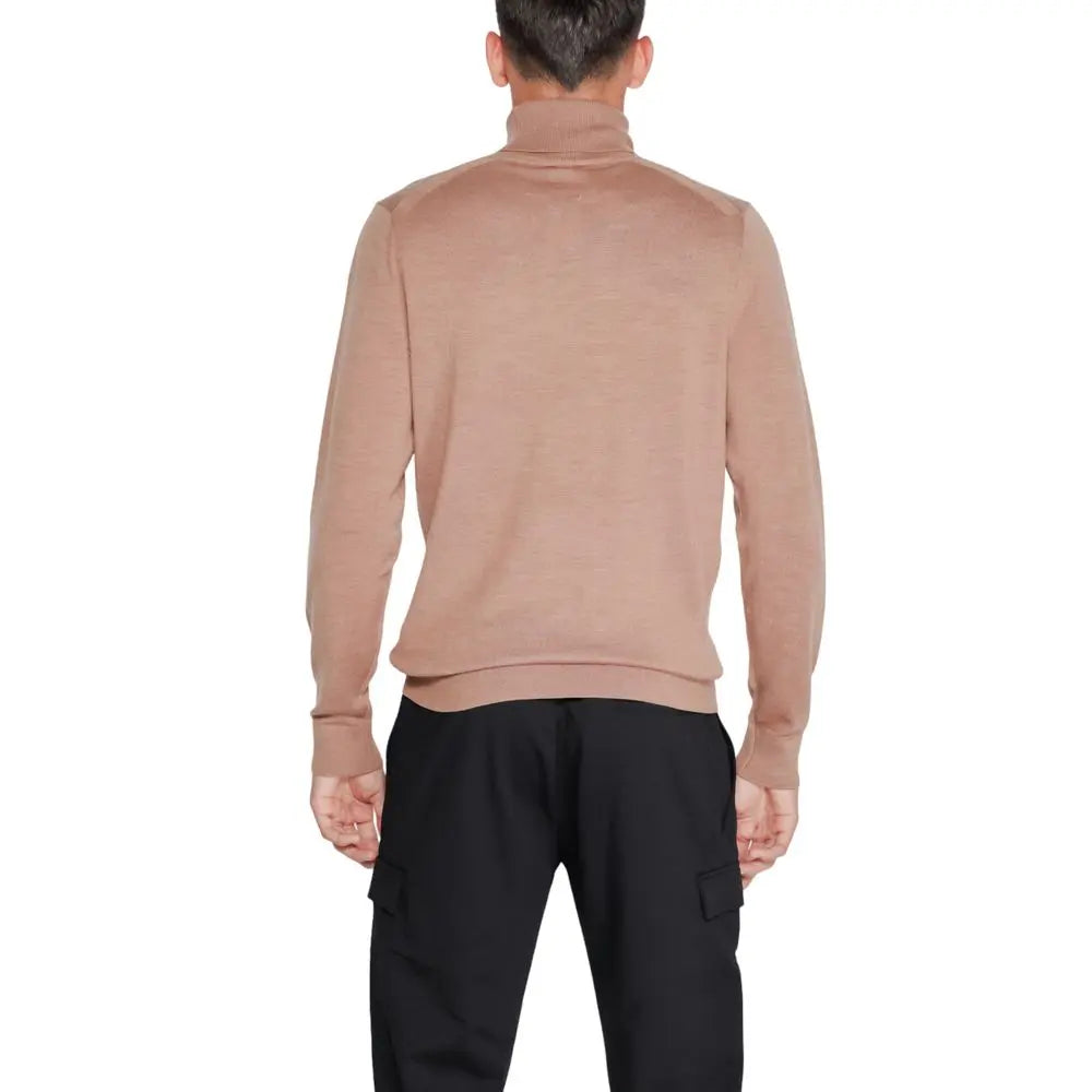 Calvin Klein Rollkragenpullover aus Wolle in Beige Calvin Klein