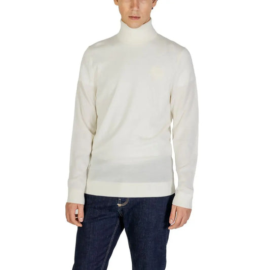 Calvin Klein Jeans Rollkragenpullover aus cremefarbener Wolle Calvin Klein Jeans