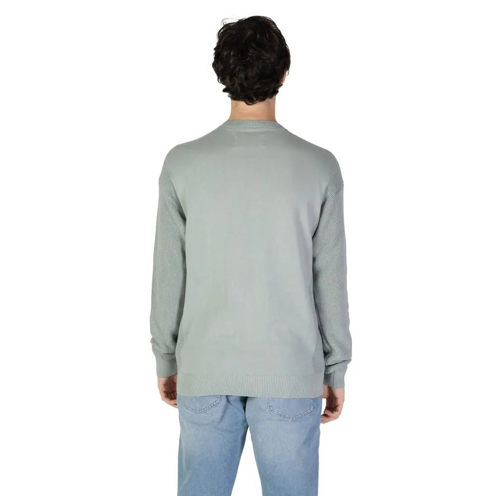 Calvin Klein Jeans Grüner Baumwollpullover Calvin Klein Jeans