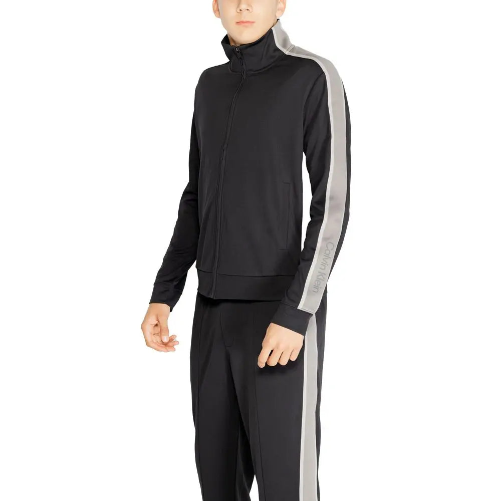 Calvin Klein Sport Schwarzes Sweatshirt aus recyceltem Polyester Calvin Klein Sport