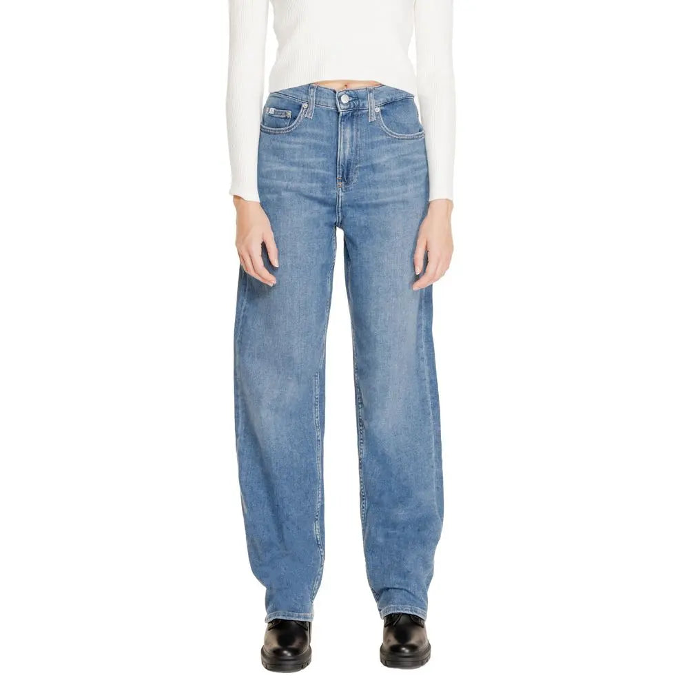 Calvin Klein Jeans Blaue Baumwoll-Jeans mit Relaxed Fit Calvin Klein Jeans