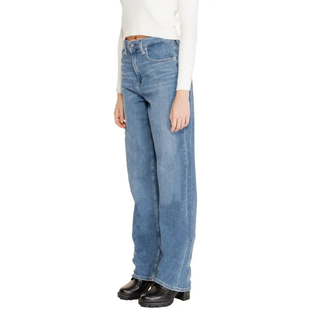 Calvin Klein Jeans Blaue Baumwoll-Jeans mit Relaxed Fit Calvin Klein Jeans