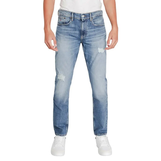 Tommy Hilfiger Jeans Schmale Jeans aus blauem Baumwoll-Mix Tommy Hilfiger Jeans