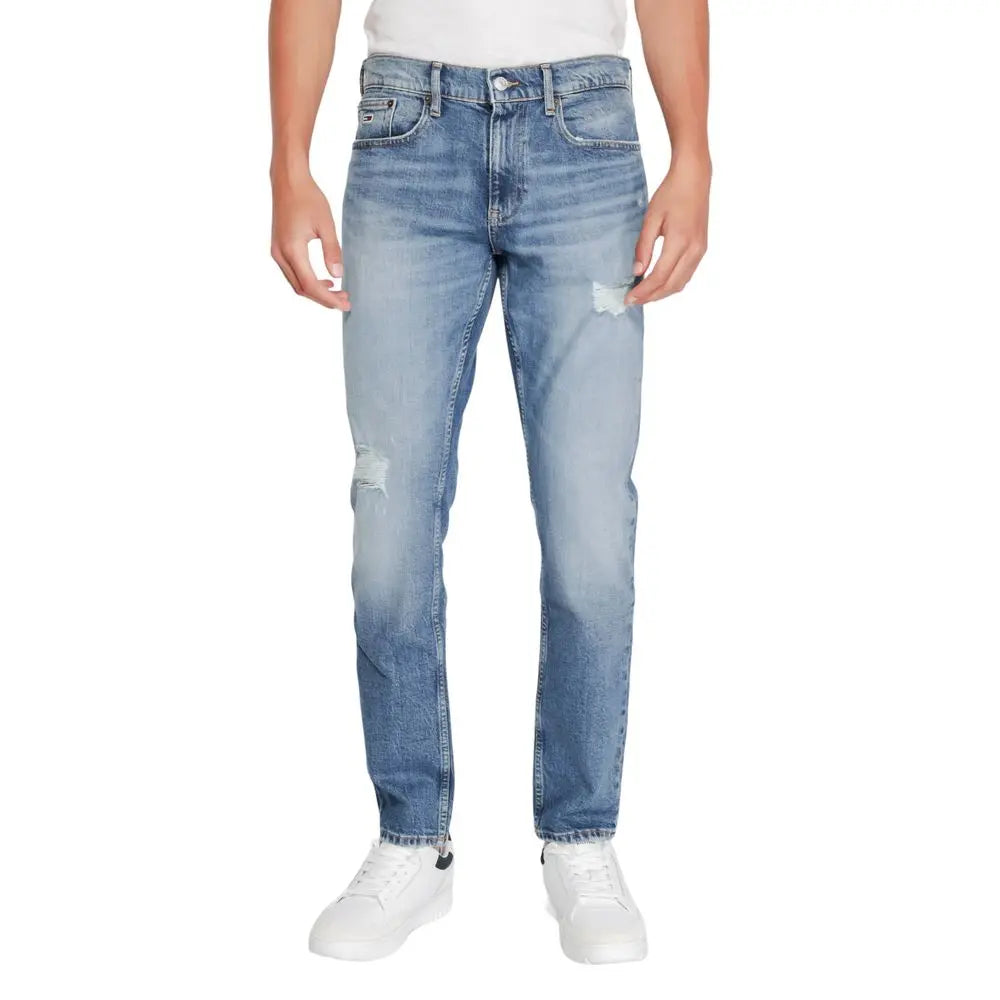 Tommy Hilfiger Jeans Schmale Jeans aus blauem Baumwoll-Mix Tommy Hilfiger Jeans