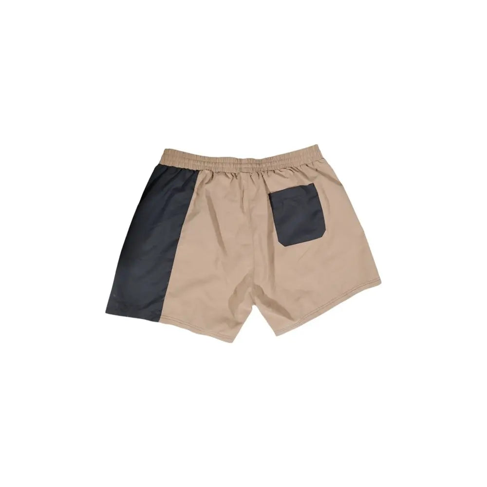 Hugo Boss Beigefarbene Badeshorts aus Polyester Hugo Boss