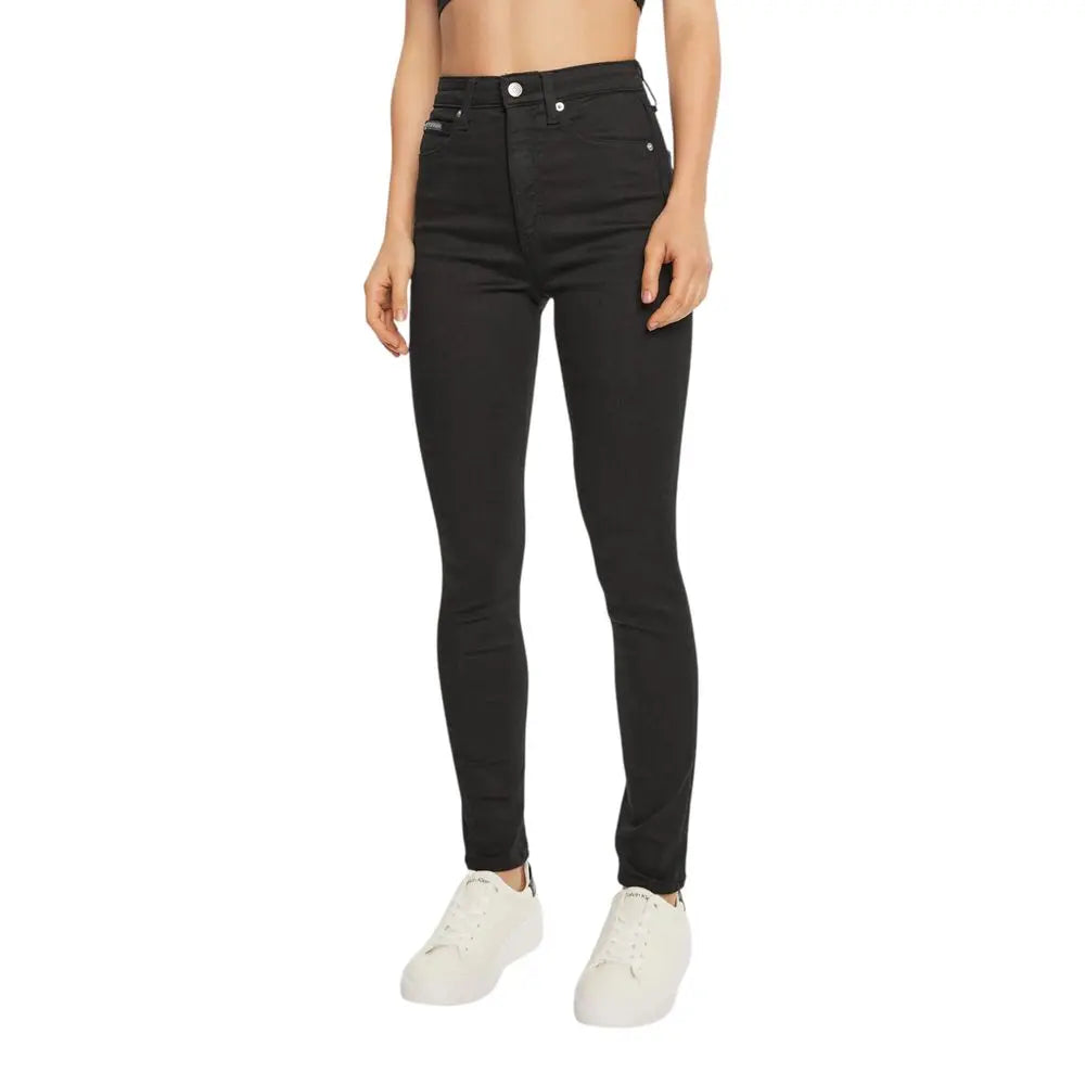 Calvin Klein Jeans Schwarze Baumwoll-Skinny-Jeans Calvin Klein Jeans