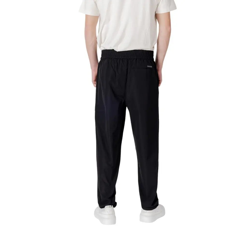 Calvin Klein Jeans Schwarze Polyester-Hose für Herren Calvin Klein Jeans