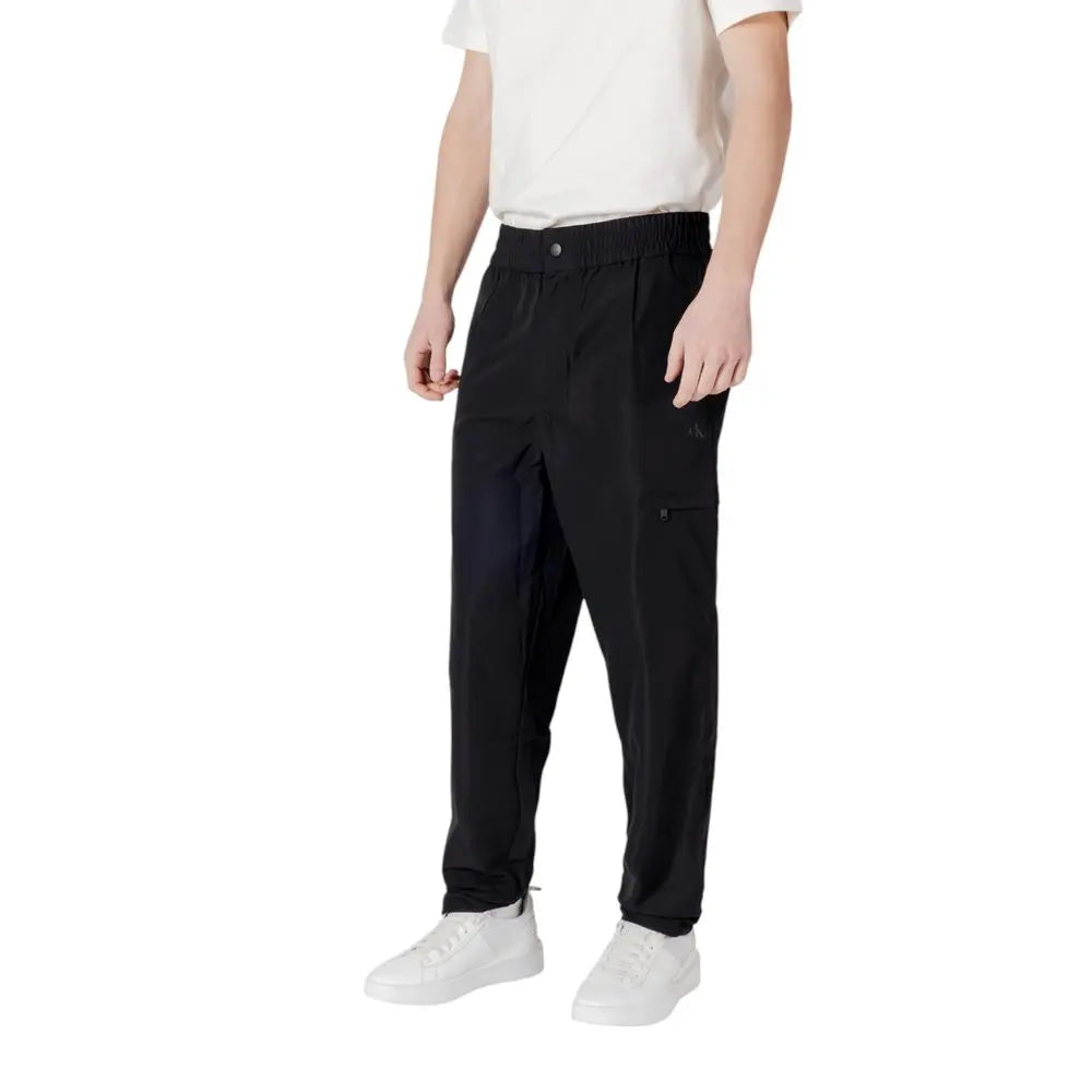 Calvin Klein Jeans Schwarze Polyester-Hose für Herren Calvin Klein Jeans