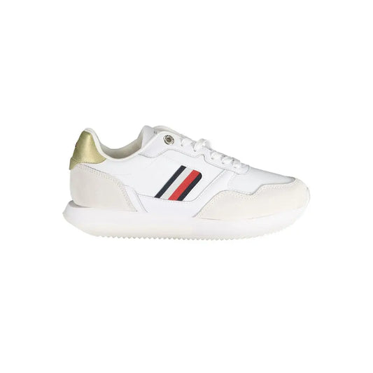 Tommy Hilfiger Weiße Sneaker aus Polyester Tommy Hilfiger