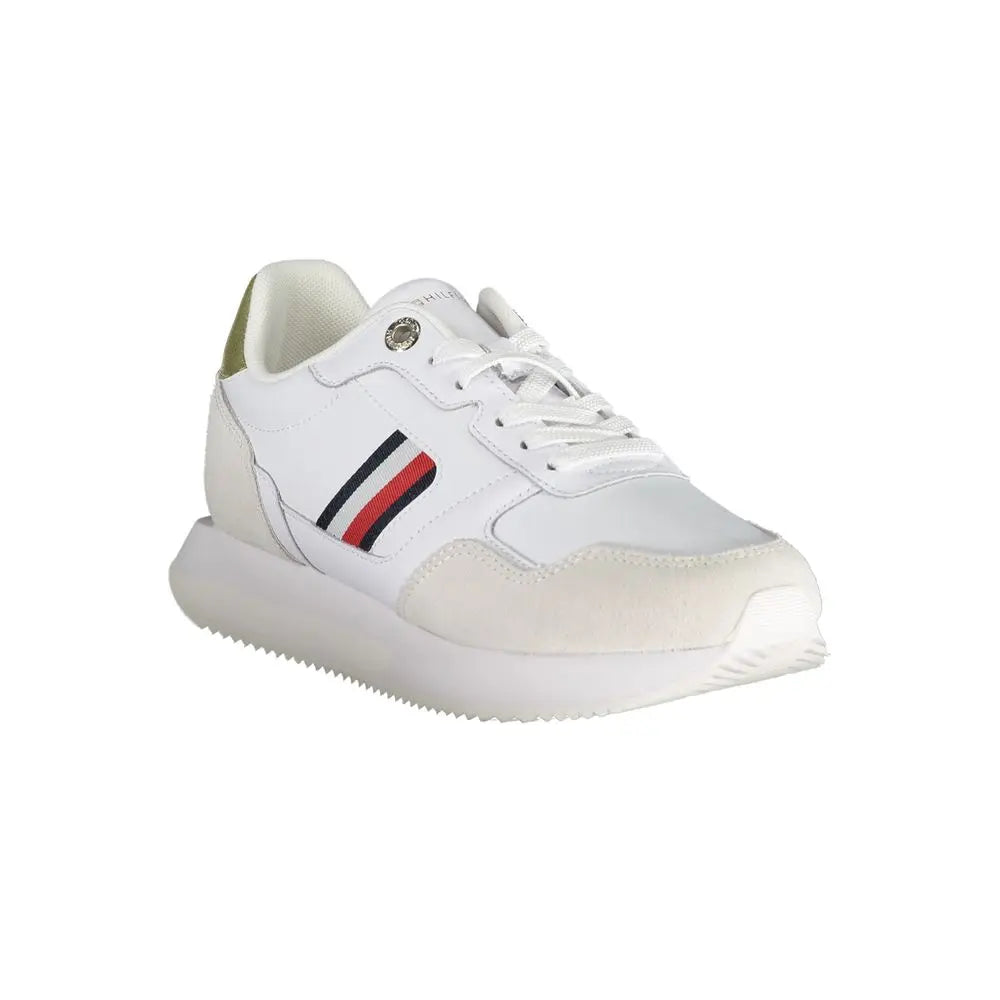 Tommy Hilfiger Weiße Sneaker aus Polyester Tommy Hilfiger