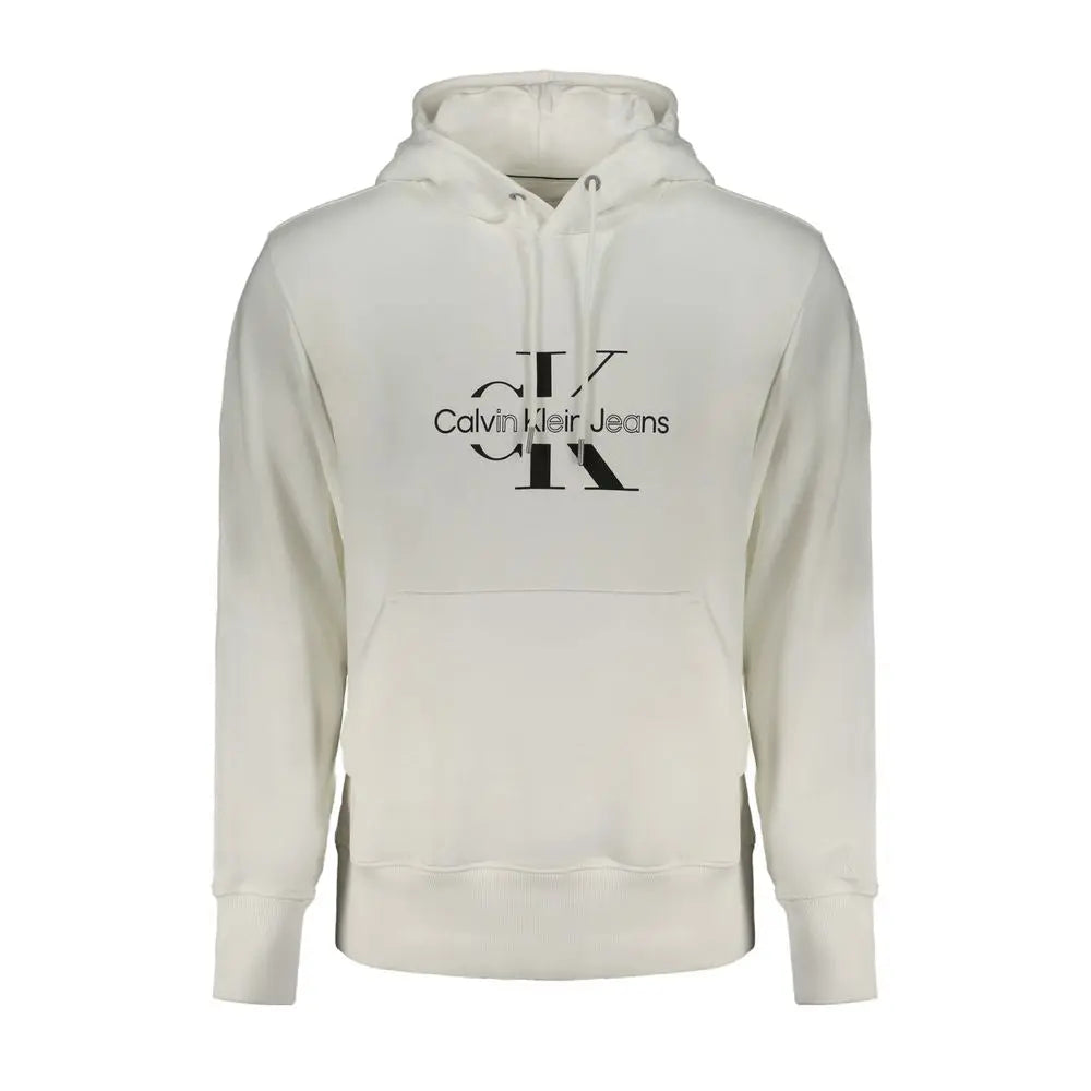 Calvin Klein Weißer Baumwollpullover für Männer Calvin Klein