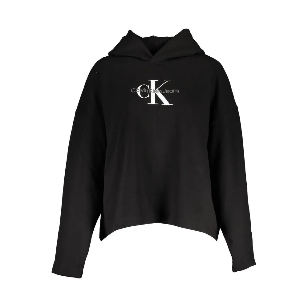Calvin Klein Schwarzer Baumwollpullover für Frauen Calvin Klein
